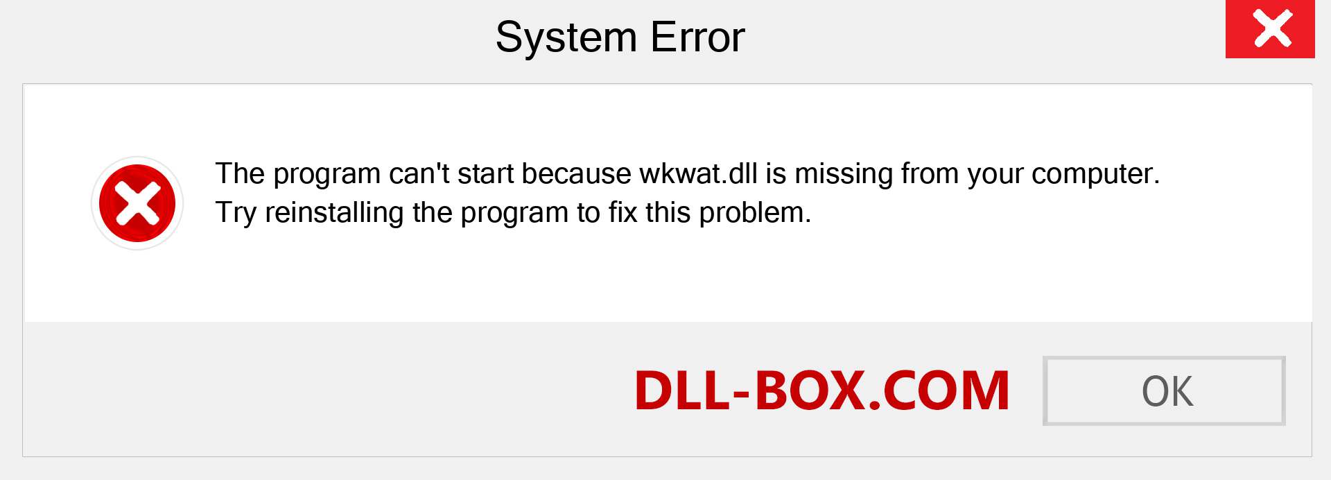  wkwat.dll file is missing?. Download for Windows 7, 8, 10 - Fix  wkwat dll Missing Error on Windows, photos, images